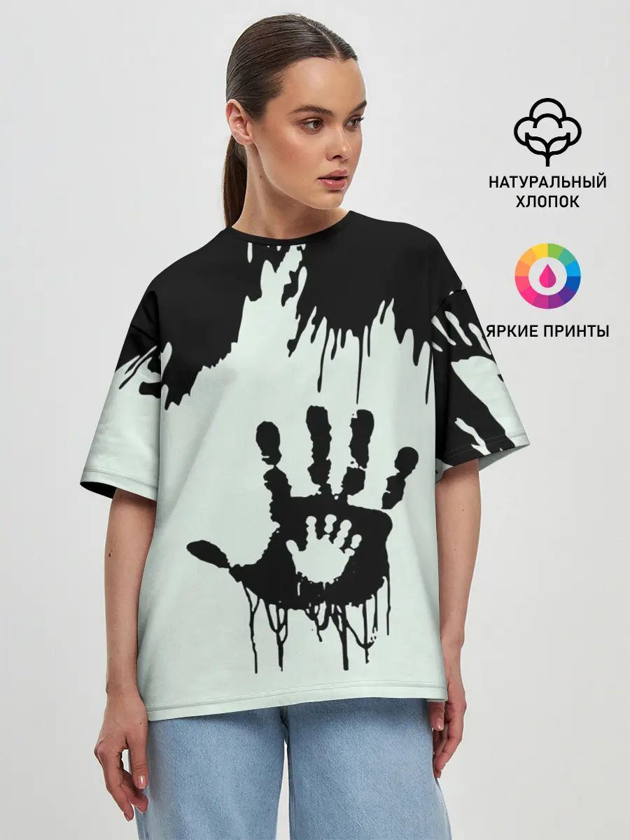 Женская футболка оверсайз / DEATH STRANDING