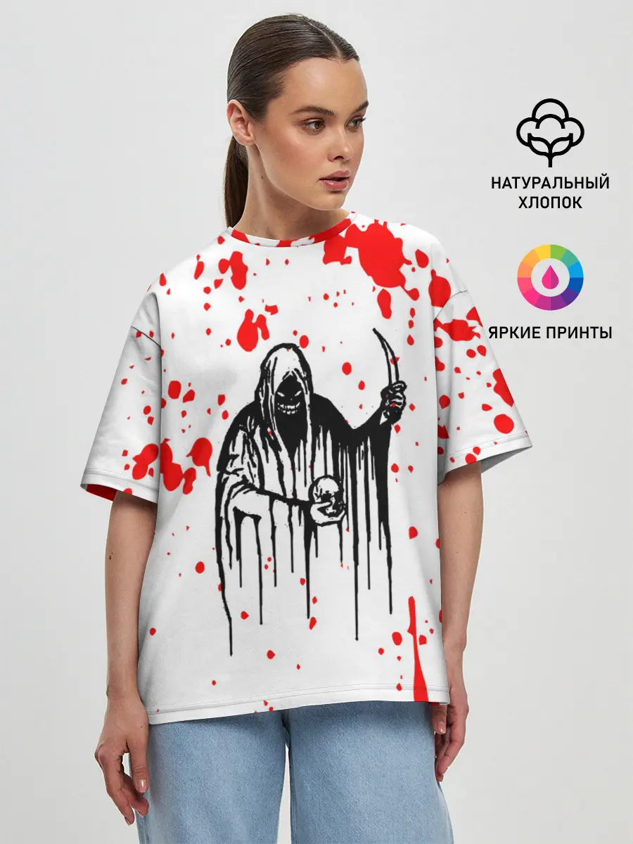 Женская футболка оверсайз / GHOSTEMANE