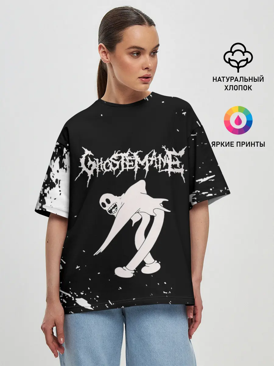 Женская футболка оверсайз / GHOSTEMANE
