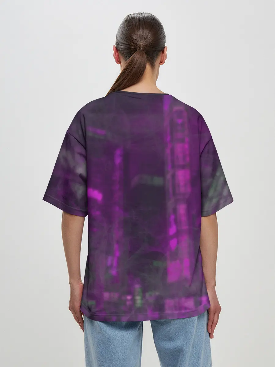 Женская футболка оверсайз / Zero Two in mask