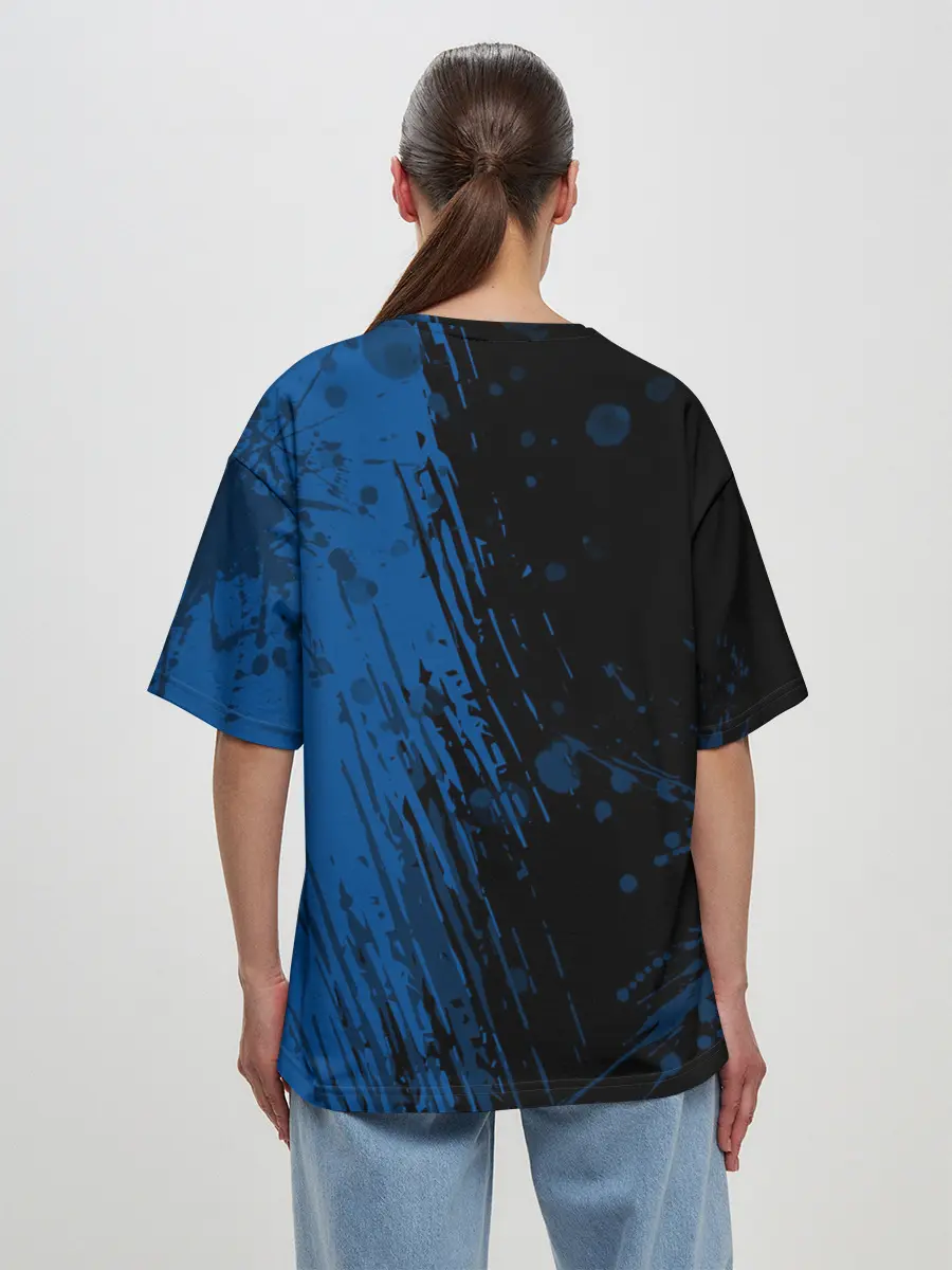 Женская футболка оверсайз / FC Barcelona / ФК Барселона.