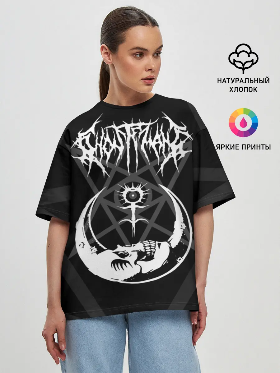 Женская футболка оверсайз / GHOSTEMANE