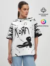 Женская футболка оверсайз / korn