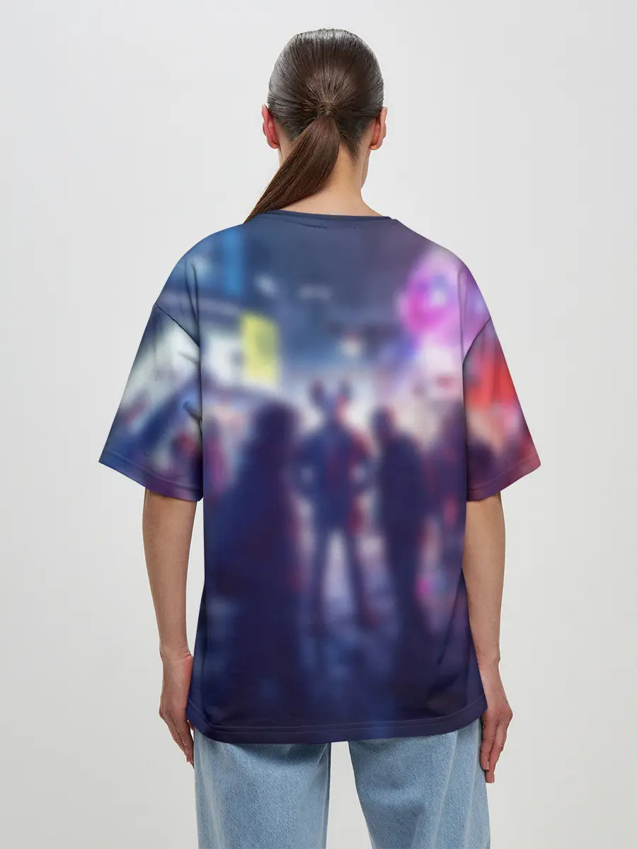 Женская футболка оверсайз / Маска Watch dogs