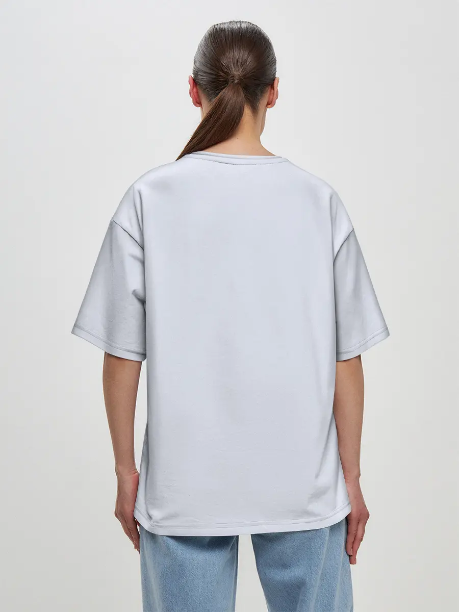 Женская футболка оверсайз / ХАСКИ