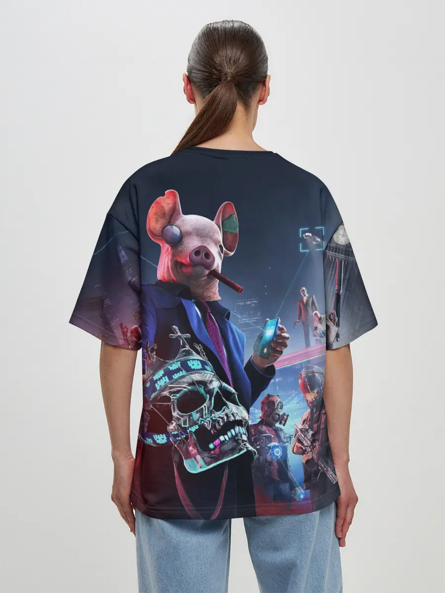 Женская футболка оверсайз / Watch Dogs | Legion