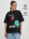 Женская футболка оверсайз / AMONG US