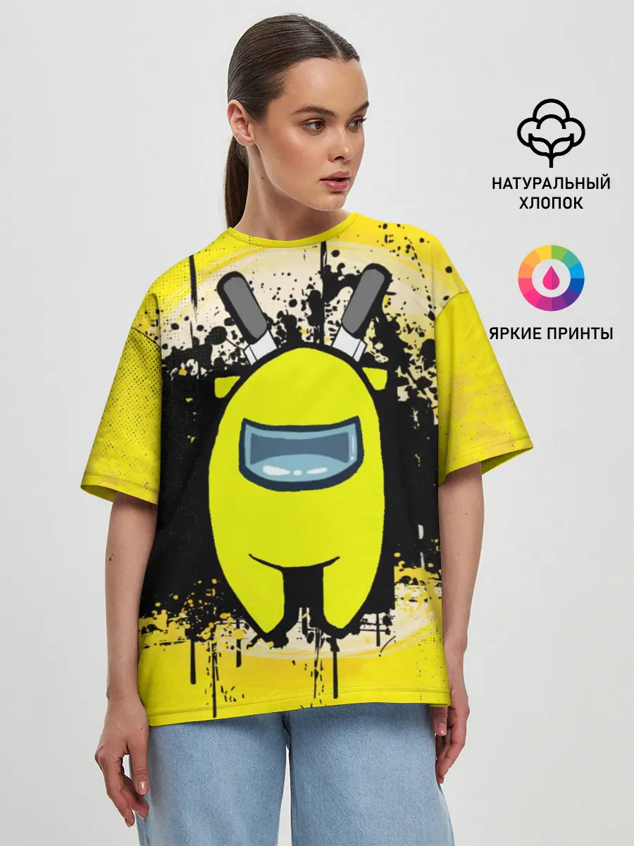 Женская футболка оверсайз / Among Us