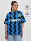 Женская футболка оверсайз / INTER домашняя 20/21