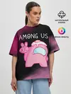 Женская футболка оверсайз / AMONG US - Милота