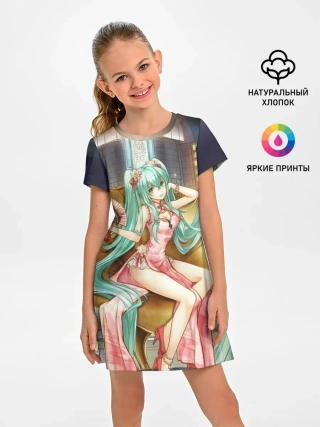 Детское платье / Hatsune Moku на троне