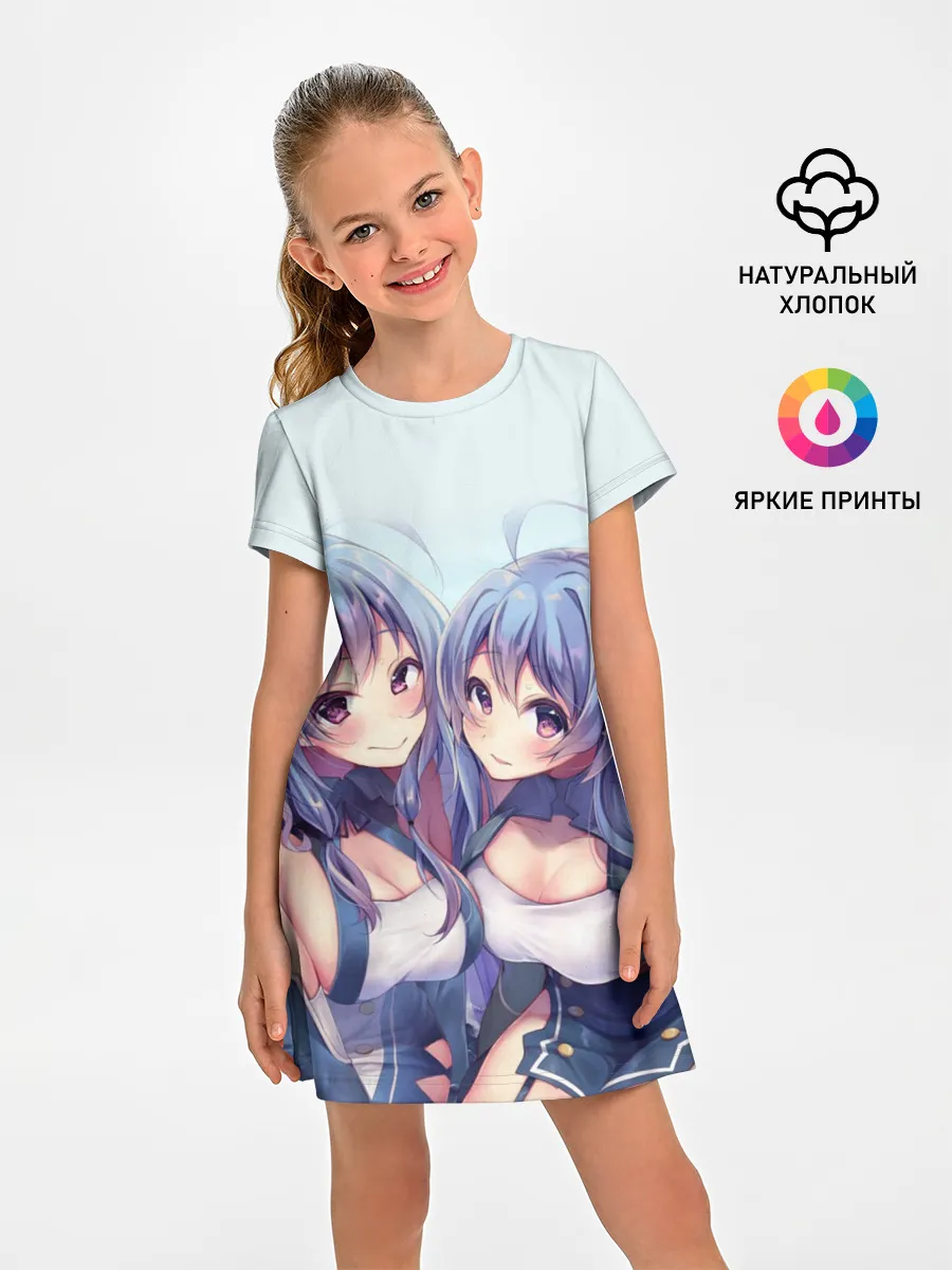 Детское платье / Аниме девочки-двойняшки
