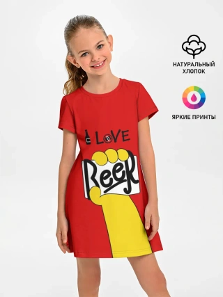 Детское платье / I love Beer