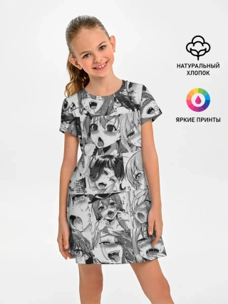 Детское платье / такое разное АХЕГАО. монохром