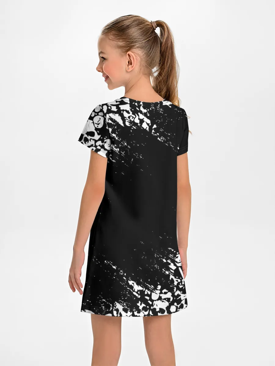 Детское платье / БЕЛЫЕ ЧЕРЕПА | WHITE SKULLS