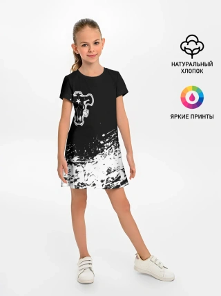 Детское платье / Черный Клевер