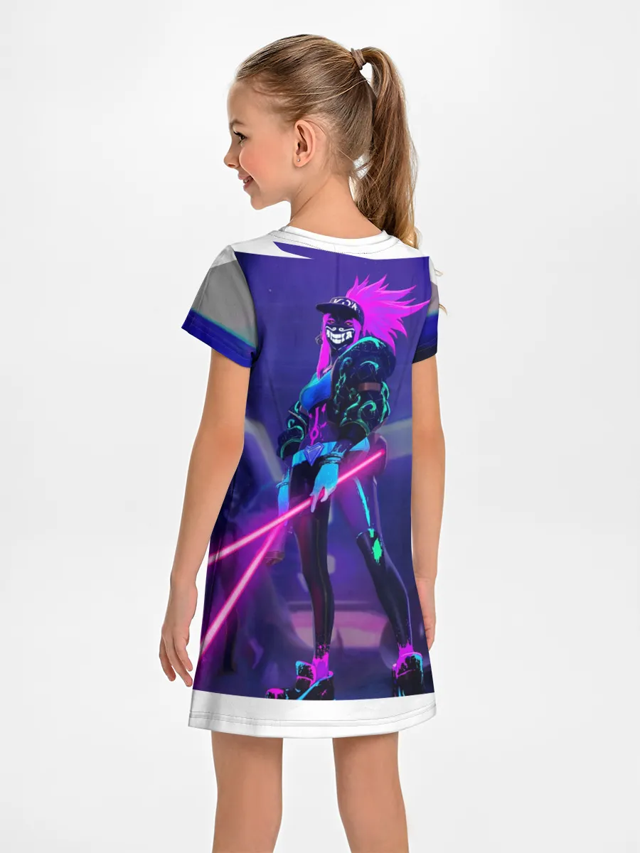 Детское платье / League of legends Akali KDA