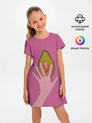 Детское платье / avocado