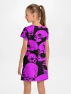 Детское платье / KILLA фиолетовые черепа