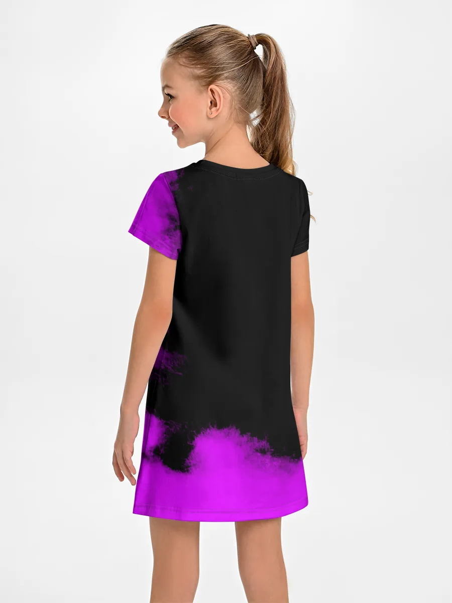 Детское платье / Джоджо fuck фиолетовый