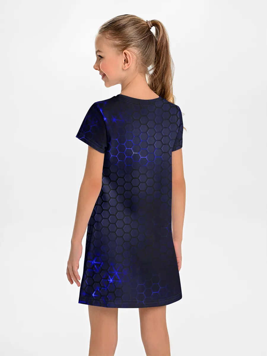 Детское платье / Among Us Imposter Blue.