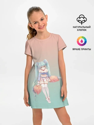 Детское платье / Чирлидерша с помпонами