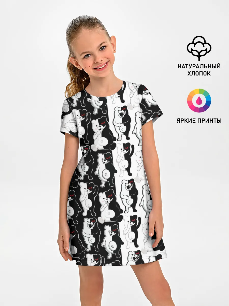 Детское платье / MONOKUMA / МОНОКУМА ПАТТЕРН