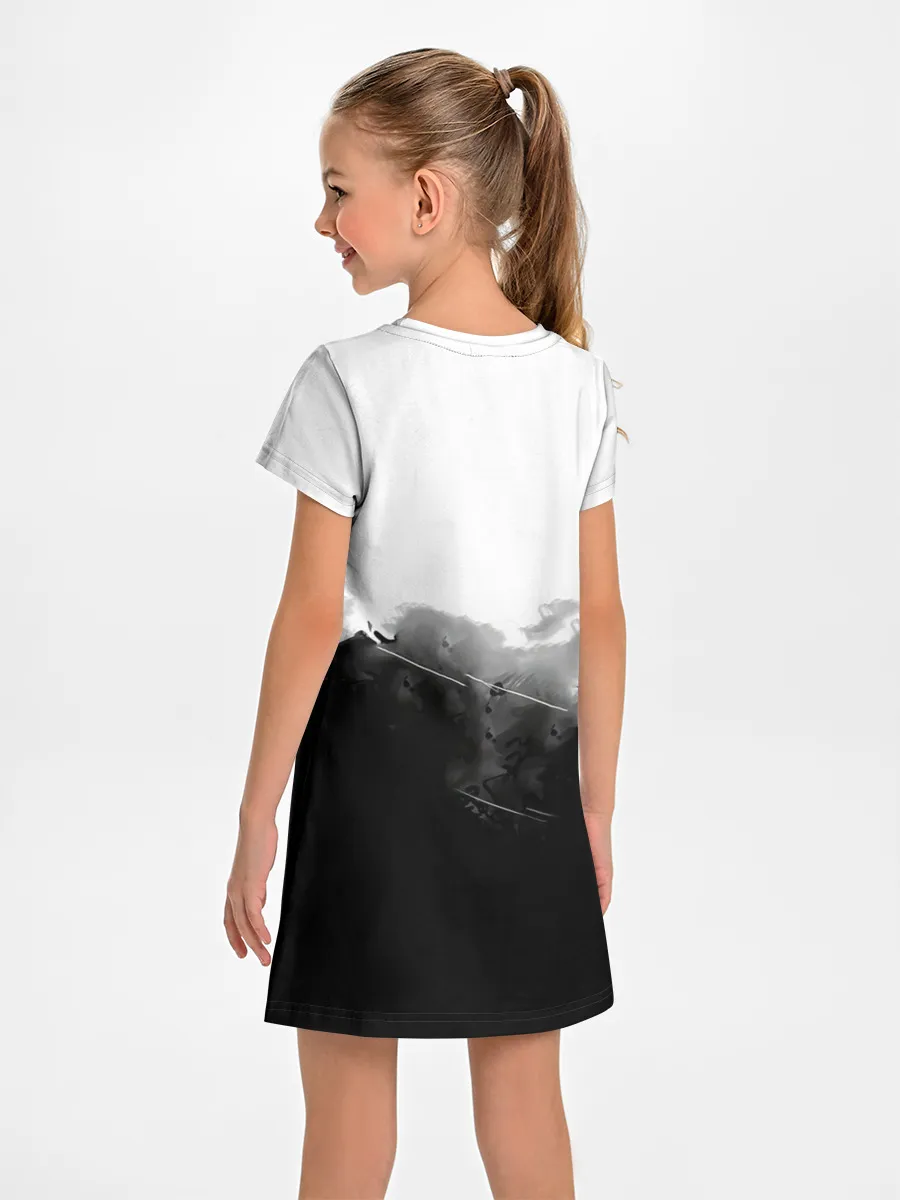 Детское платье / Канеки Кен черно-белый