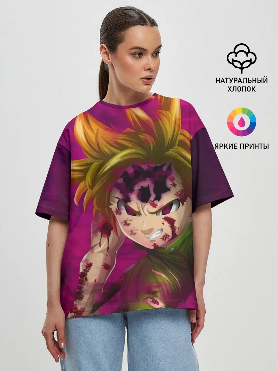 Женская футболка оверсайз / Мелиодас