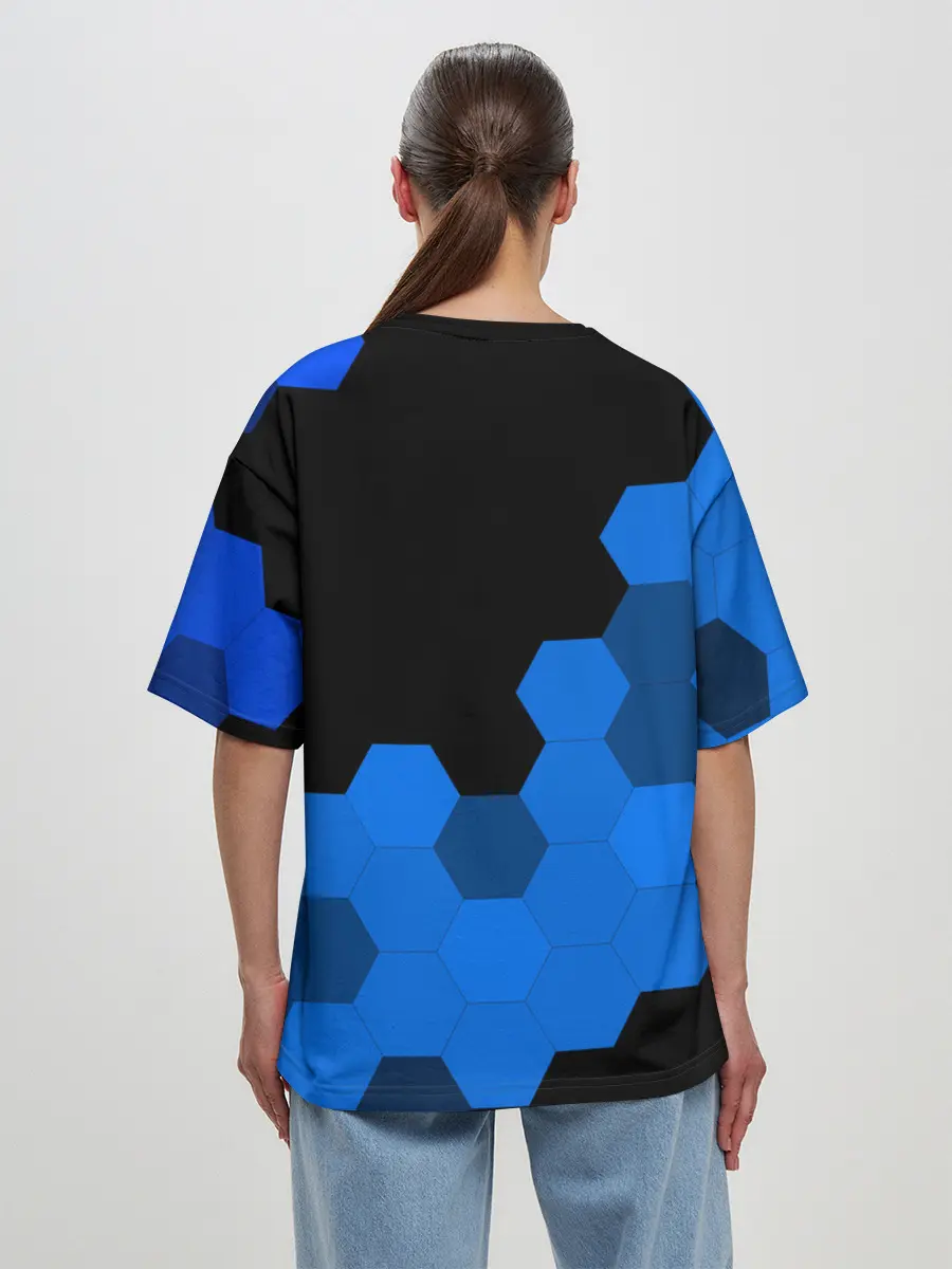 Женская футболка оверсайз / СОНИК / SONIC