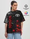 Женская футболка оверсайз / TOYOTA / ТОЙОТА