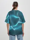 Женская футболка оверсайз / Neon lines