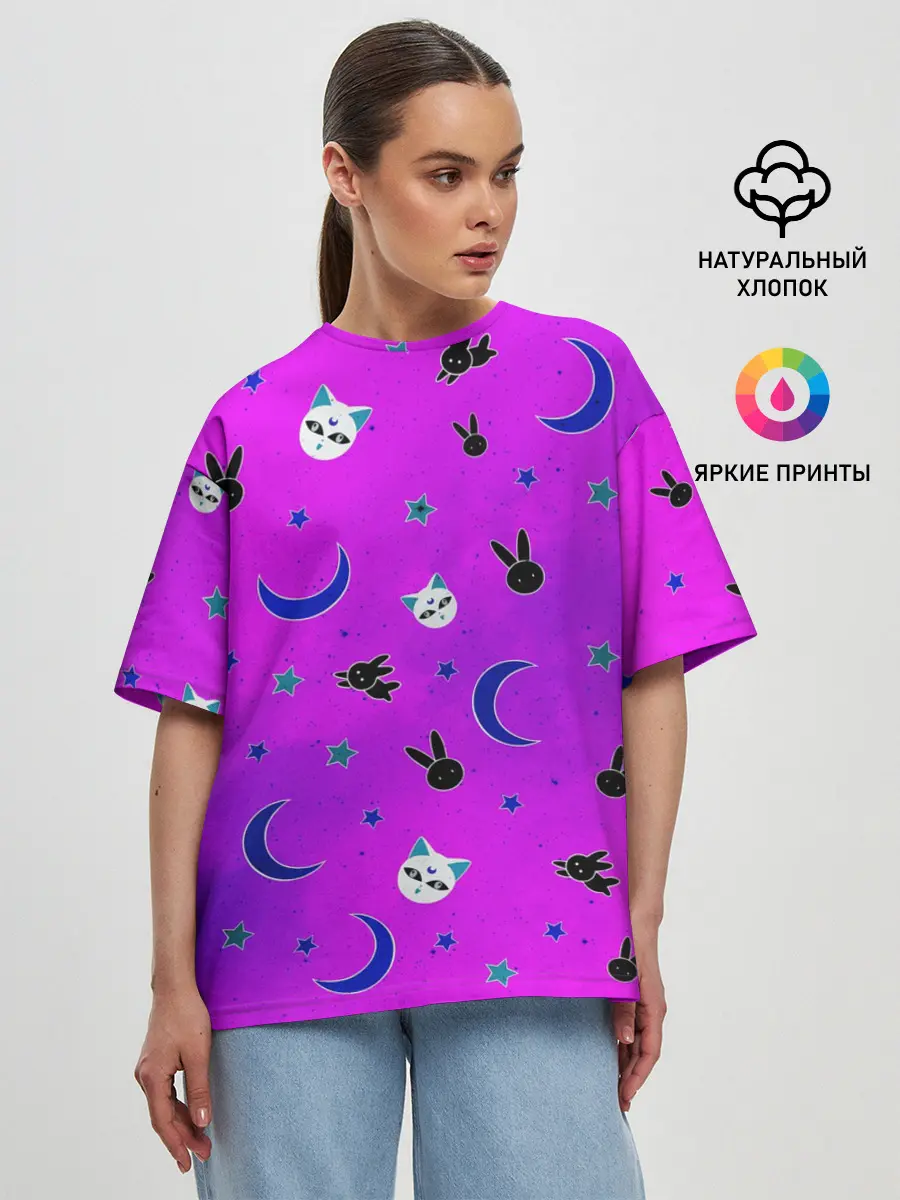 Женская футболка оверсайз / GOTHIC SAILOR MOON
