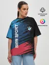 Женская футболка оверсайз / BMW