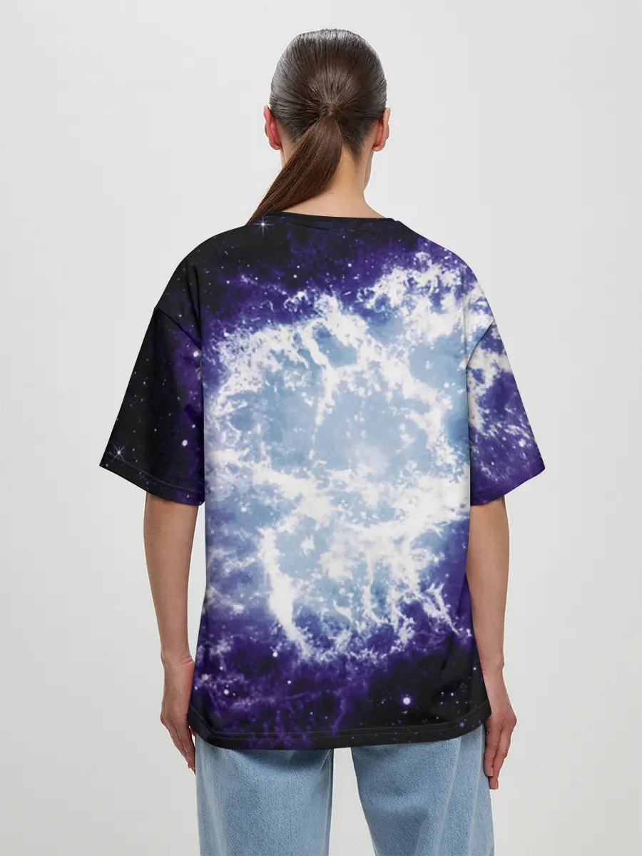 Женская футболка оверсайз / Galaxy