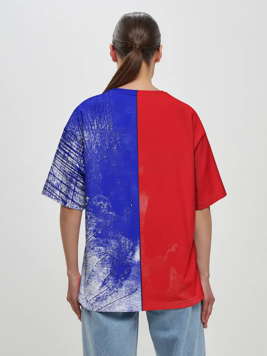 Женская футболка оверсайз / На самый вверх