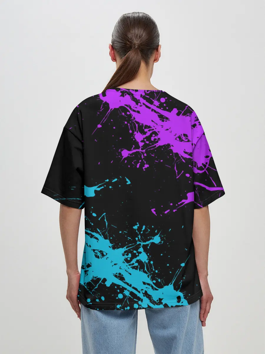 Женская футболка оверсайз / MARSHMELLO