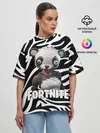 Женская футболка оверсайз / Fortnite | Panda