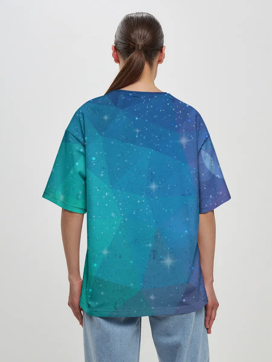 Женская футболка оверсайз / Космос