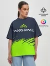 Женская футболка оверсайз / WARFRAME / ВАРФРЕЙМ