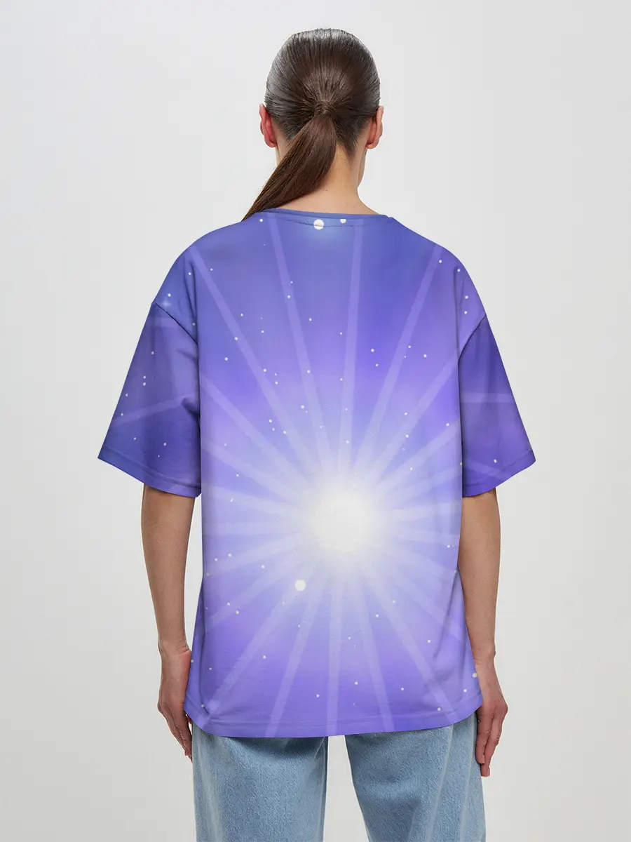 Женская футболка оверсайз / Космос