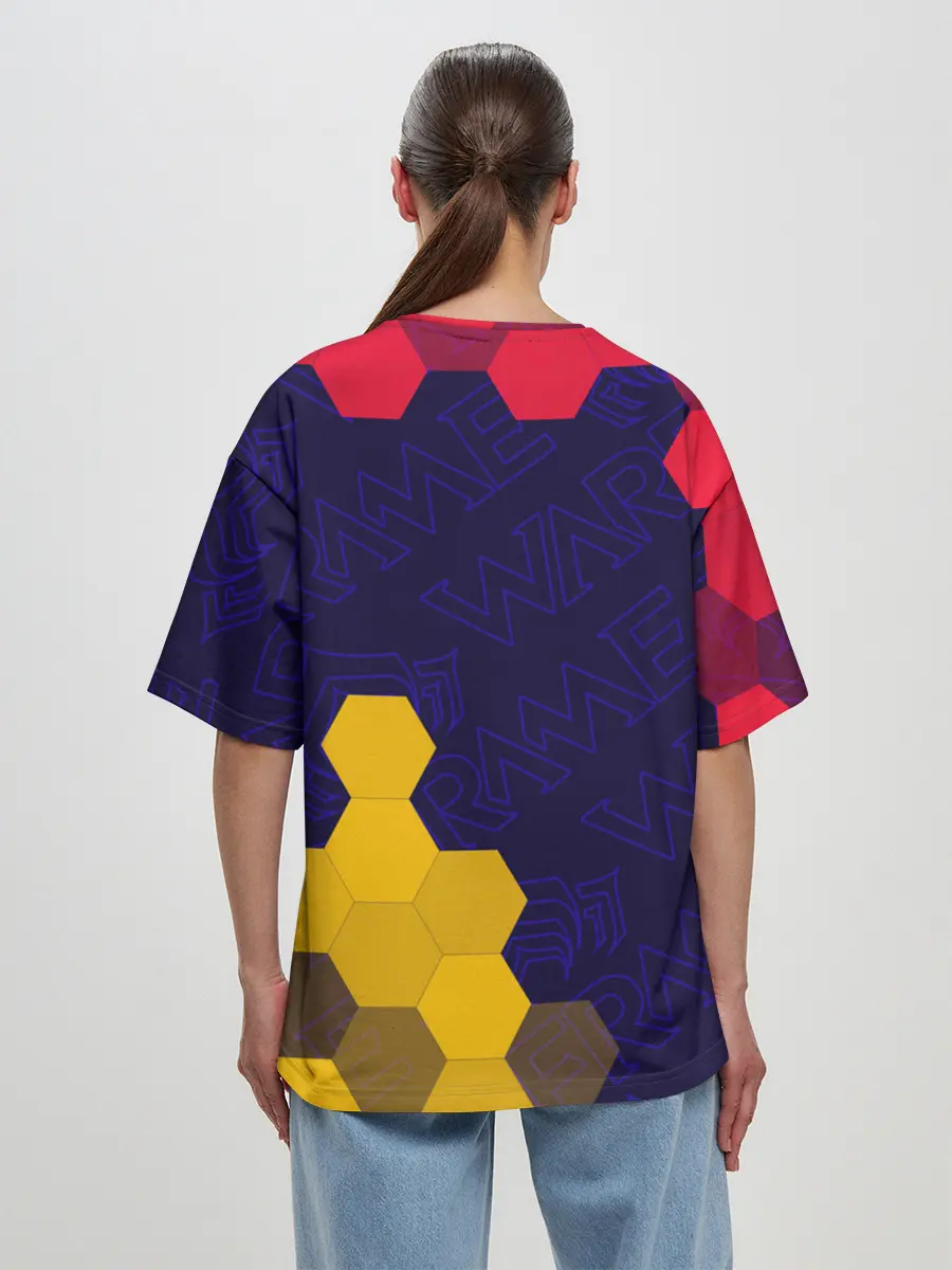 Женская футболка оверсайз / WARFRAME / ВАРФРЕЙМ