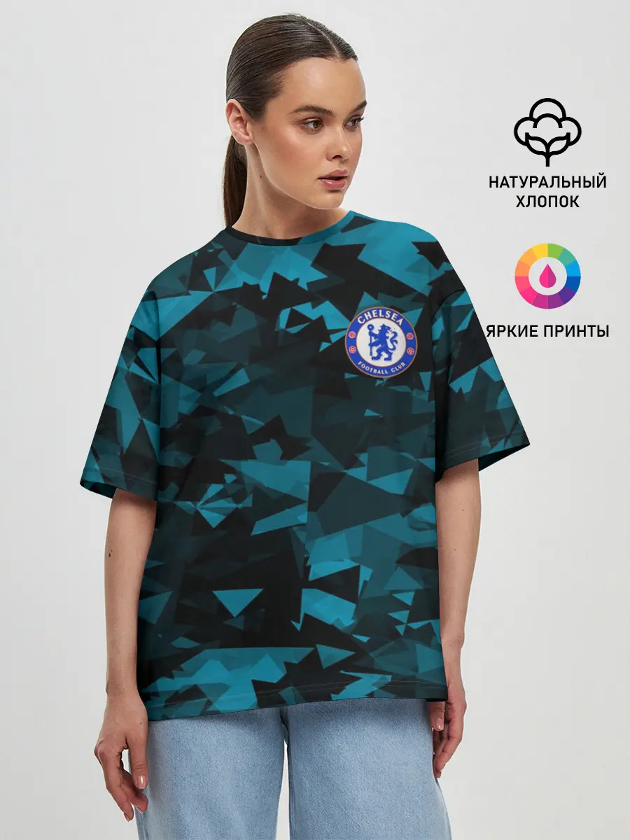 Женская футболка оверсайз / Chelsea | Челси