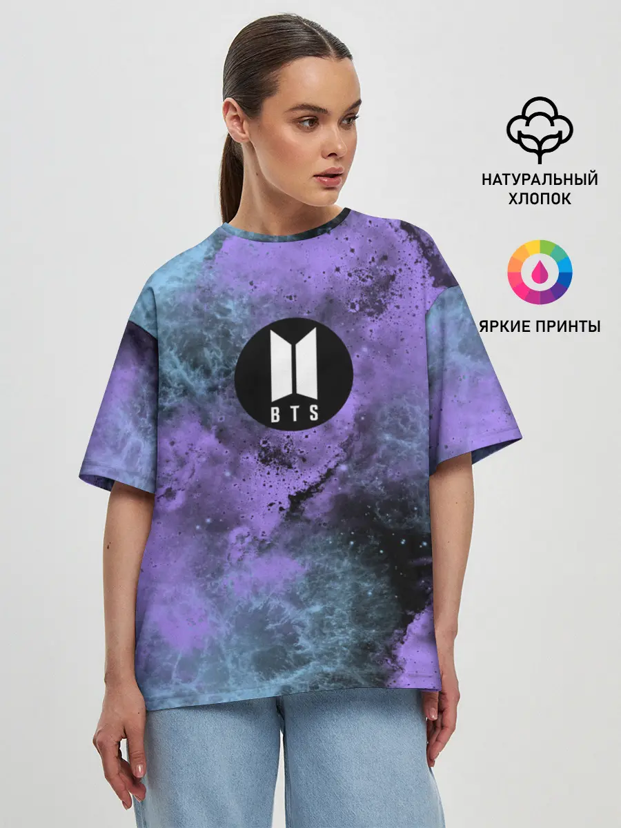 Женская футболка оверсайз / BTS