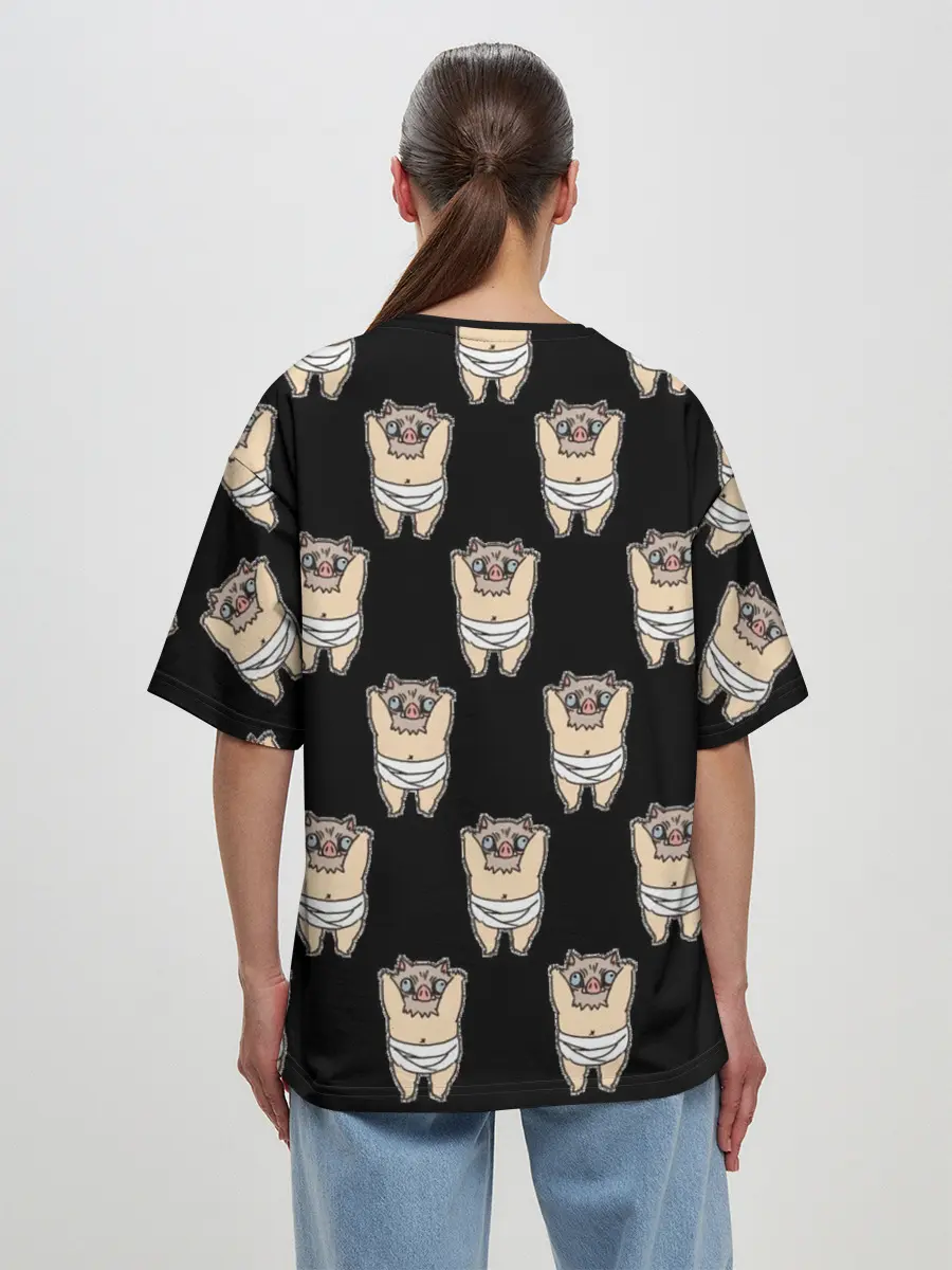 Женская футболка оверсайз / Иноске