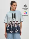 Женская футболка оверсайз / BTS