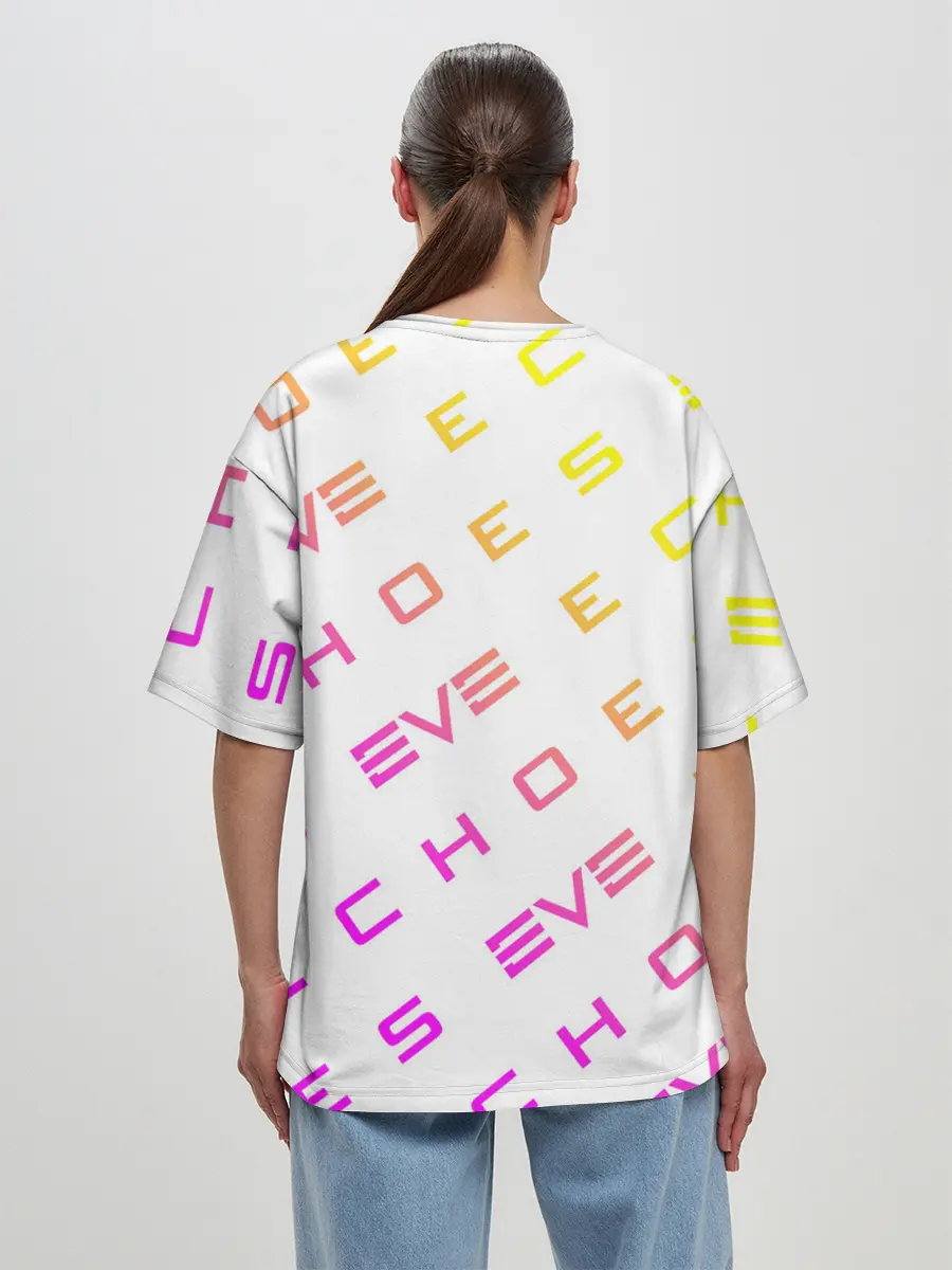 Женская футболка оверсайз / EVE ECHOES / ИВ ЭХО