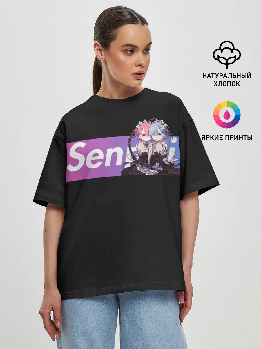 Женская футболка оверсайз / Re:Zero