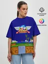 Женская футболка оверсайз / Sonic.