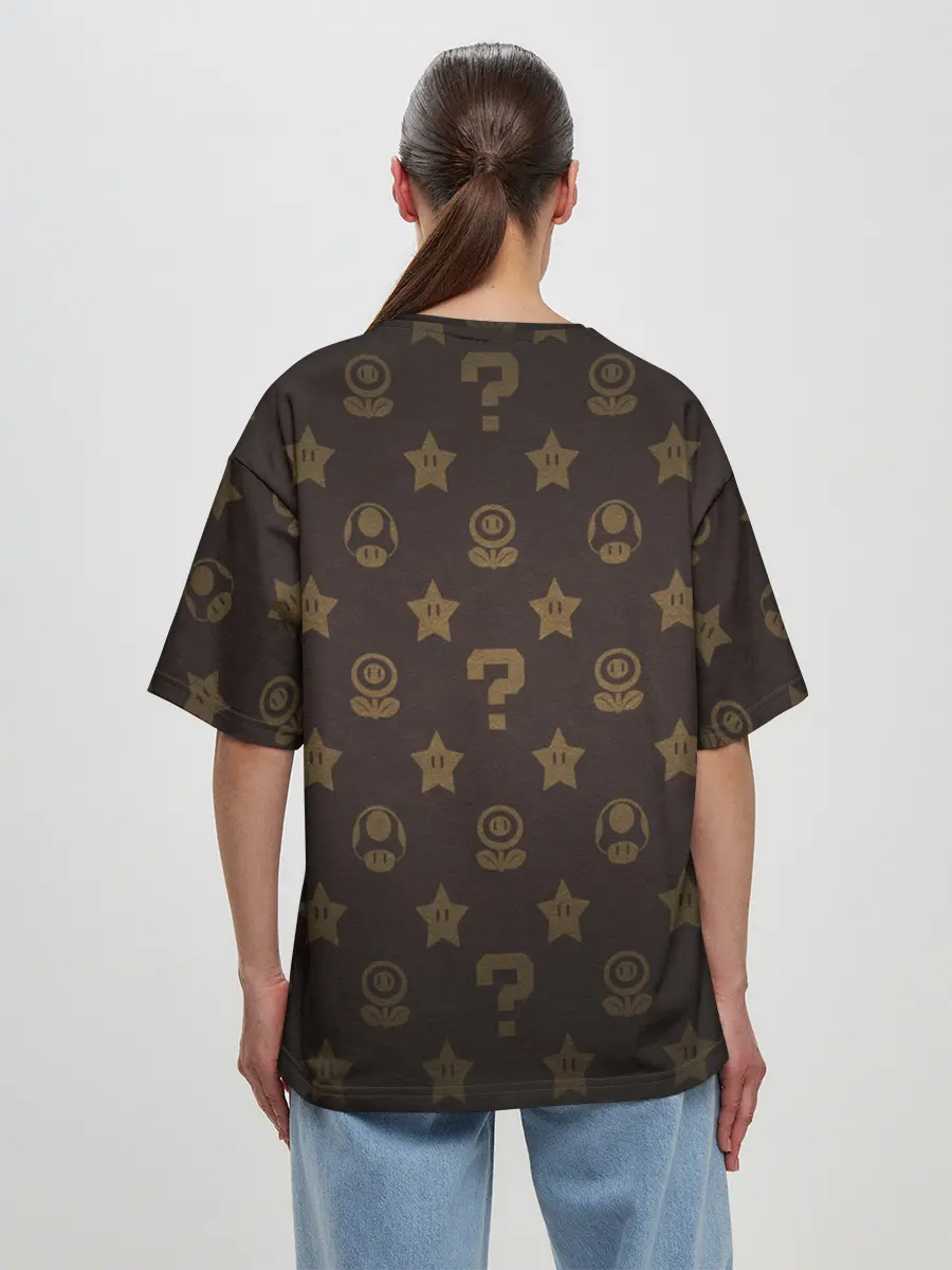 Женская футболка оверсайз / mario